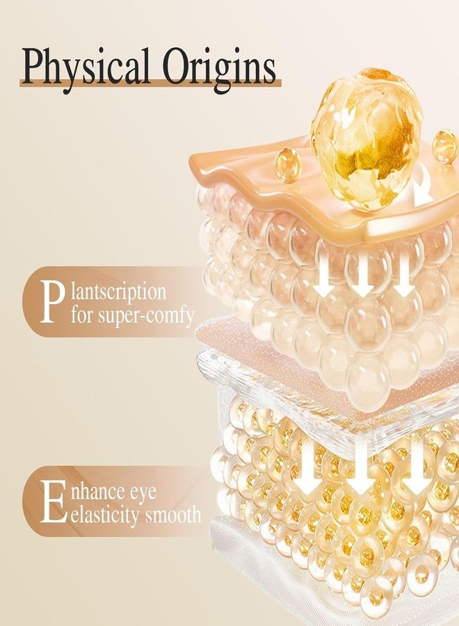 KEYOZA لصقات تحت العين من كيوزا - قناع جلد 24 قيراط - علاج الانتفاخ والهالات السوداء، تقليل أكياس تحت العين وتنعيم التجاعيد، وسادات العناية بالبشرة | علاج قناع هيدروجيل لتخفيف الجفاف (عبوة من 5) - Image 4