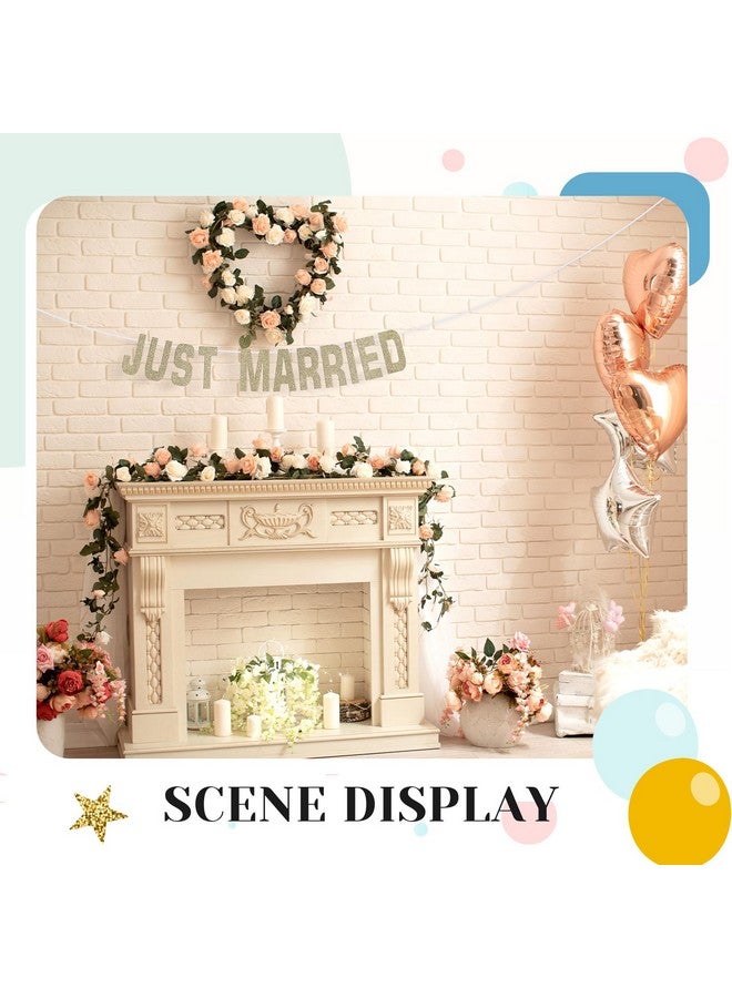 TaoBary 78 Pcs Make Your Own Banner Kits Large Size 6 Inch DIY Glitter Letter Pack Reuse Letters Banner Kit with White Ribbon for Birthday Wedding Shower Party Favor Wedding Wall Decor (Champaign Gold) - Image 4