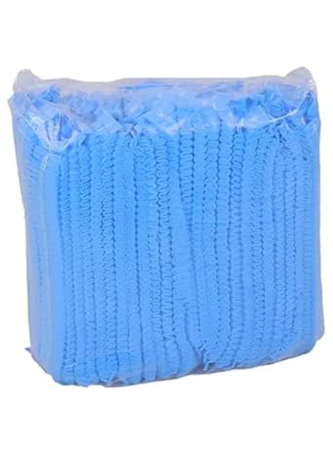Blue Disposable Bouffant Caps 600 Pcs Pp Non Woven Hair Nets For Food Service - Image 1