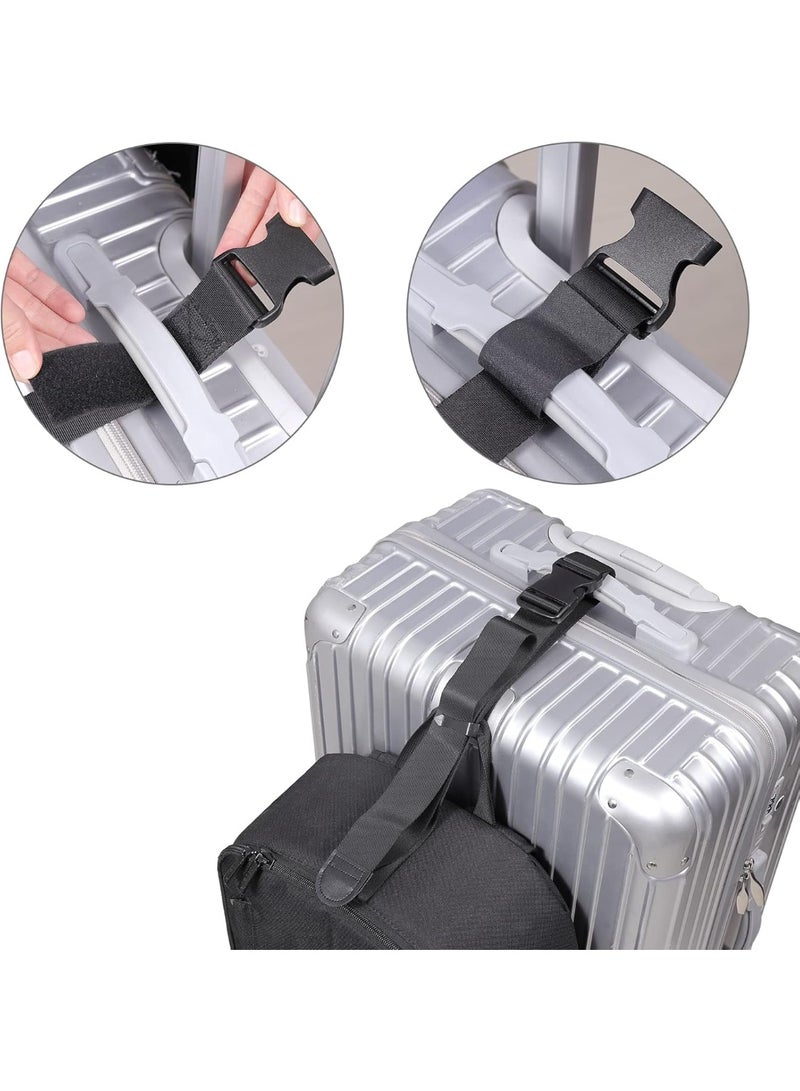 Luggage Connector Straps,Add a Bag Suitcase Strap Belt, Clip Link,Multi Adjustable 1.5" W Travel Attachment Accessories for Carry on Bag Stacker (Extended Size) - Image 4