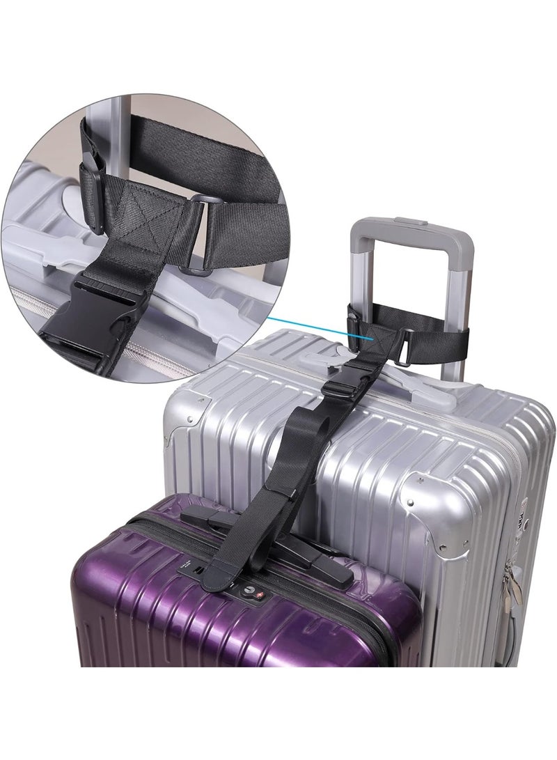 Luggage Connector Straps,Add a Bag Suitcase Strap Belt, Clip Link,Multi Adjustable 1.5" W Travel Attachment Accessories for Carry on Bag Stacker (Extended Size) - Image 5
