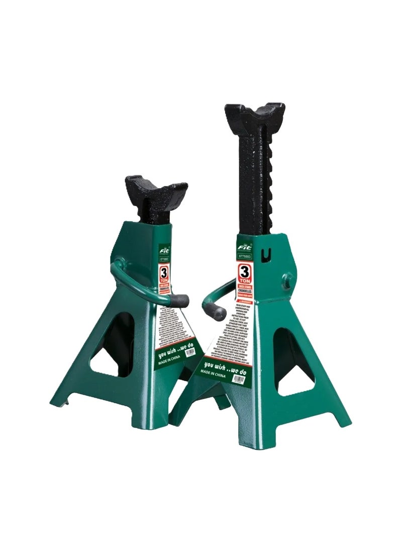 FIT 3 Ton Jack Stand Set 2 Pieces T43004 – FIT – 77550300