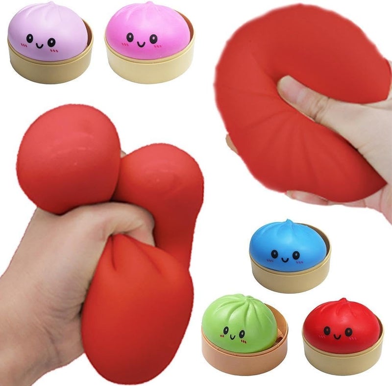 جِيجل جوي جليتر الكعكة Squishy - عشوائي الكعكة Squishy مربع الغموض ، لعبة 10 ألوان الكعكة Squishy ، كرات الإغاثة من الإجهاد المفاجأة الملونة مع البخار إعادة الاستخدام الرد الضغط لهدايا المكتب المنزلي (Random-1PCS) - Image 2