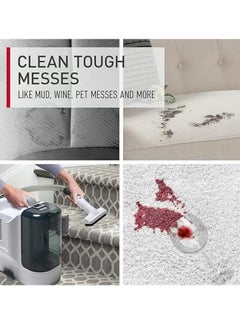 OULIYO Carpet Cleaner Wired Dry & Wet Cleaner with 6 Different Brushes for Carpet/Curtain/Car Seat/Sofa Couch 450w K15 White  - Image 3