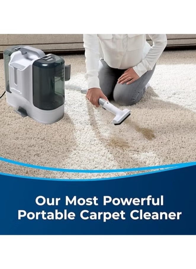 OULIYO - Carpet Cleaner Wired Dry & Wet Cleaner with 6 Different Brushes for Carpet/Curtain/Car Seat/Sofa Couch 450w K15 White - Image 1