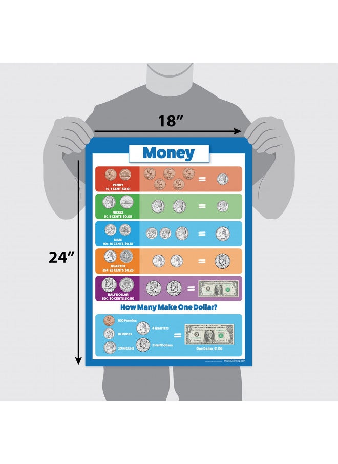 Palace Learning Palace Curriculum USA Money $ Poster Chart - LAMINATED - (18x24)  - Image 2