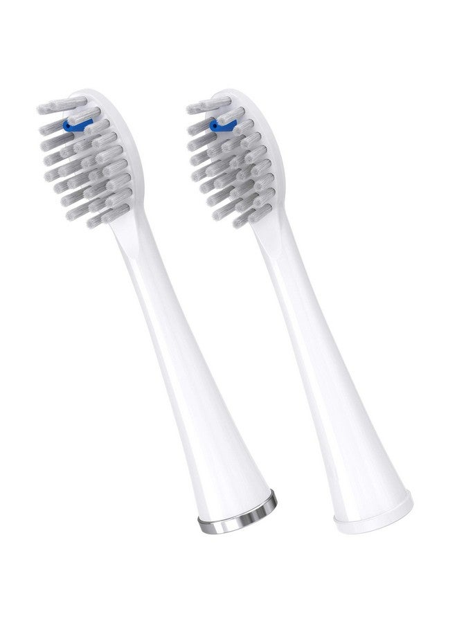 Waterpik Full Size Replacement Brush Heads for Sonic-Fusion Flossing Toothbrush SFFB-2EW, 2 Count White - Image 1