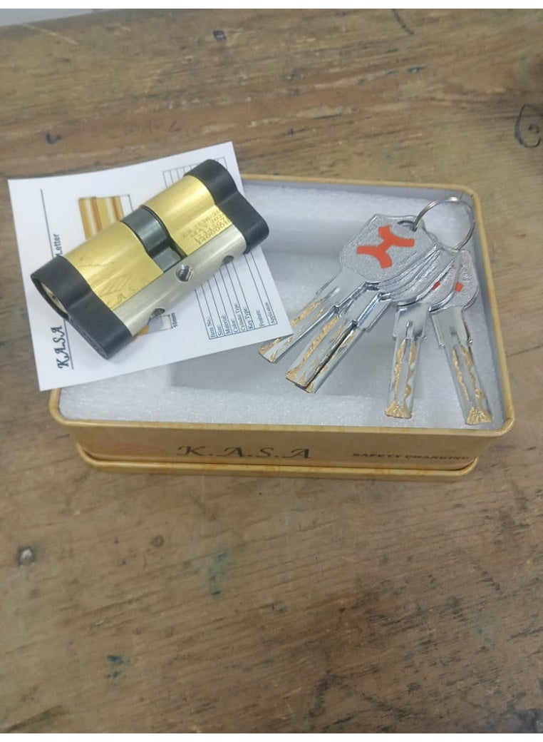 سلندر قلب كالون 9 سم ثلث و ثلثين لباب مصفح 5 مفتاح كمبيوتر)