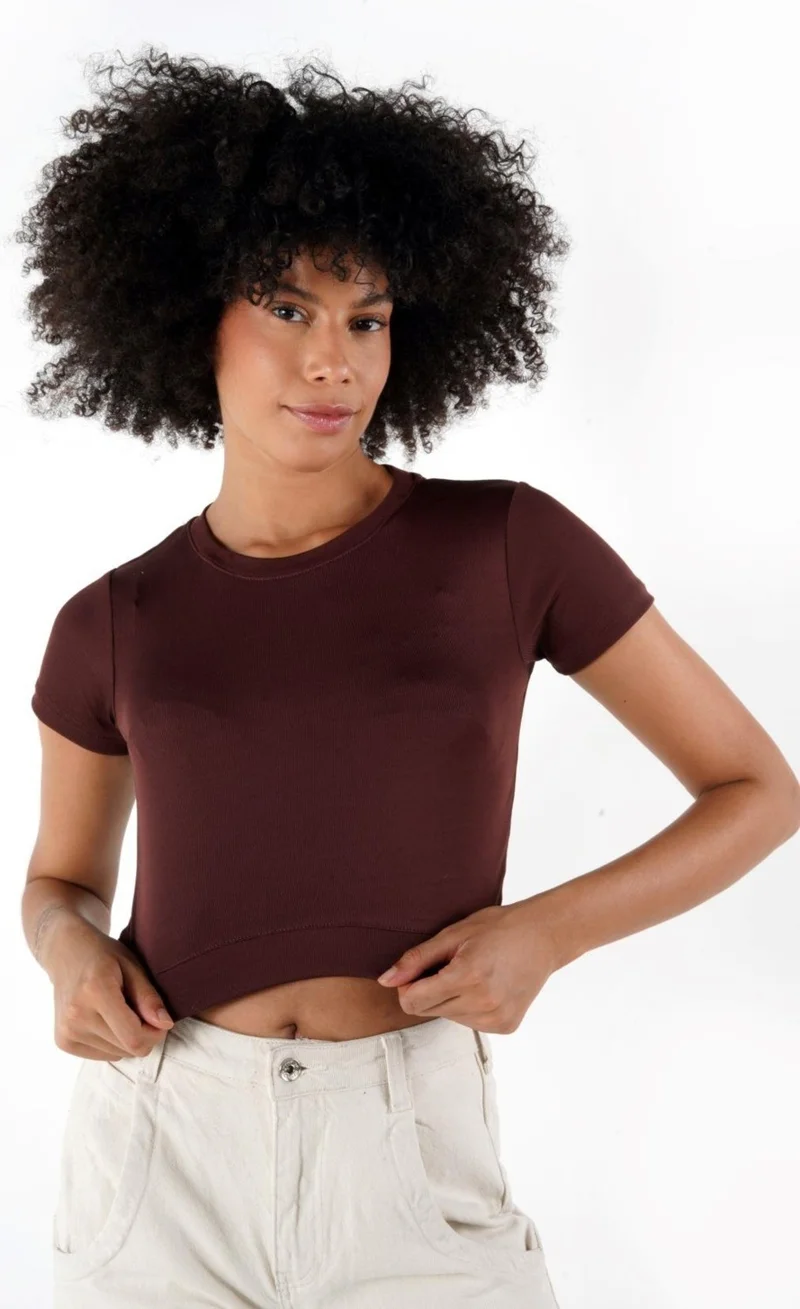 Alexander Gardi Crew Neck Crop T-Shirt (B24-326A)