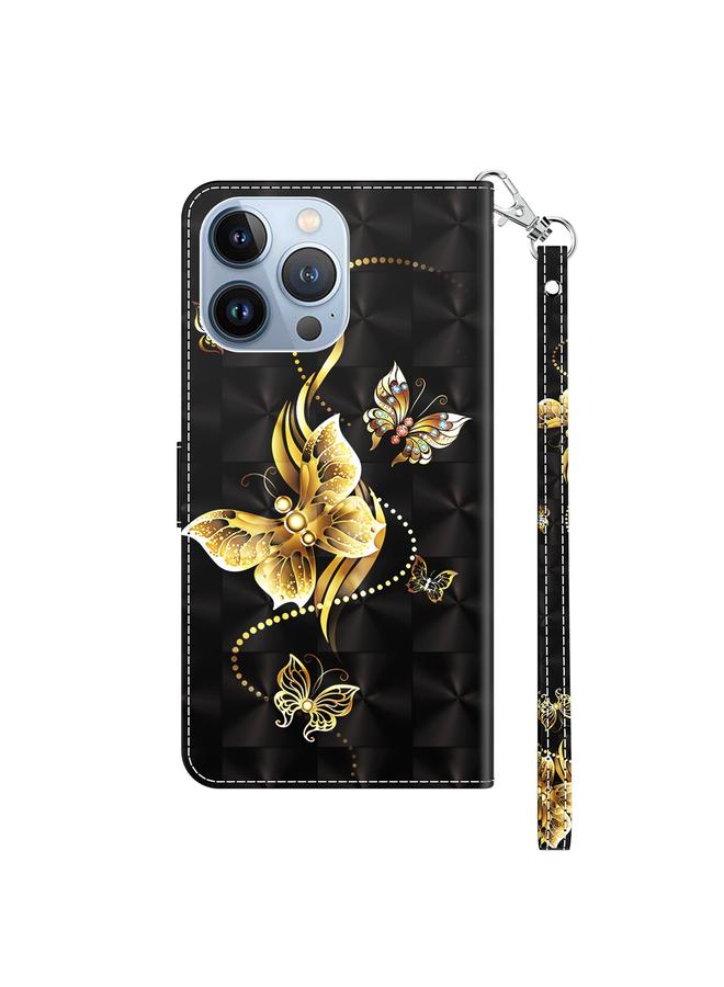 S-TOP Case For iPhone 14 Pro Max 3D Painted Leather Phone Case - Image 3
