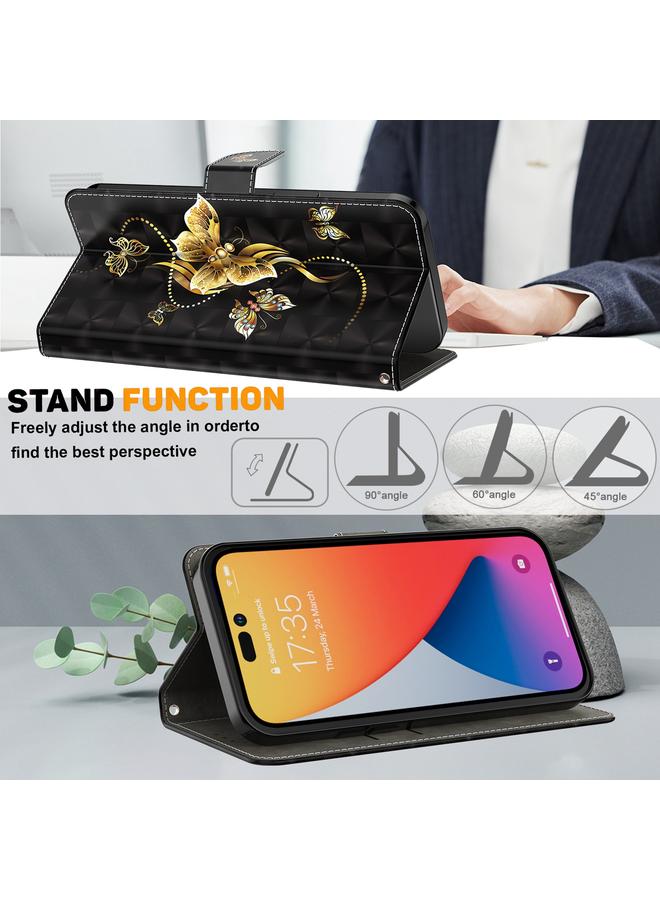 S-TOP Case For iPhone 14 Pro Max 3D Painted Leather Phone Case - Image 5