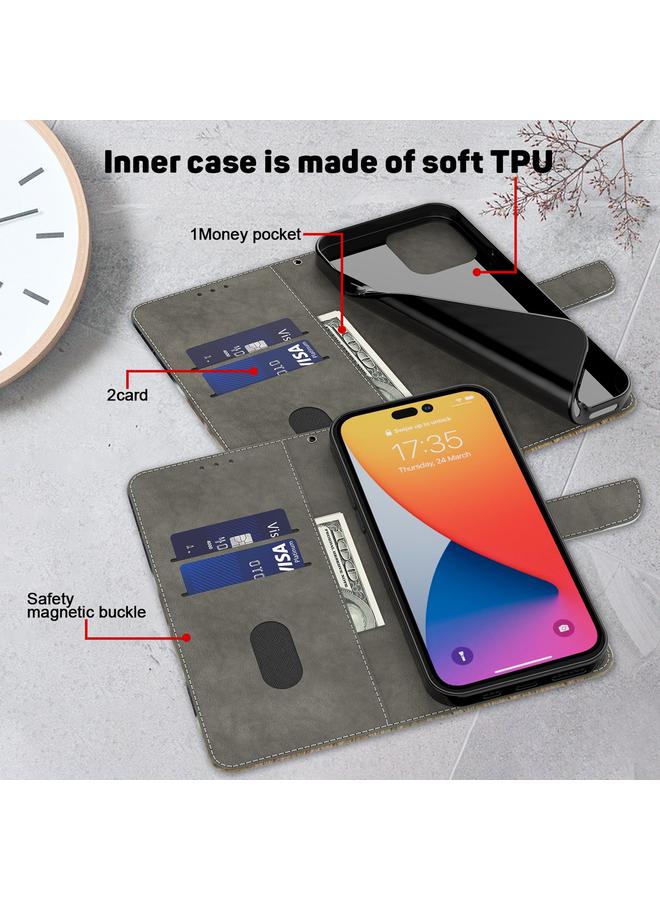 S-TOP Case For iPhone 14 Pro Max 3D Painted Leather Phone Case - Image 4