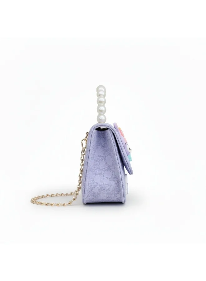 بيداني Ballerina Violet Pearl-Handle Mini Bag
