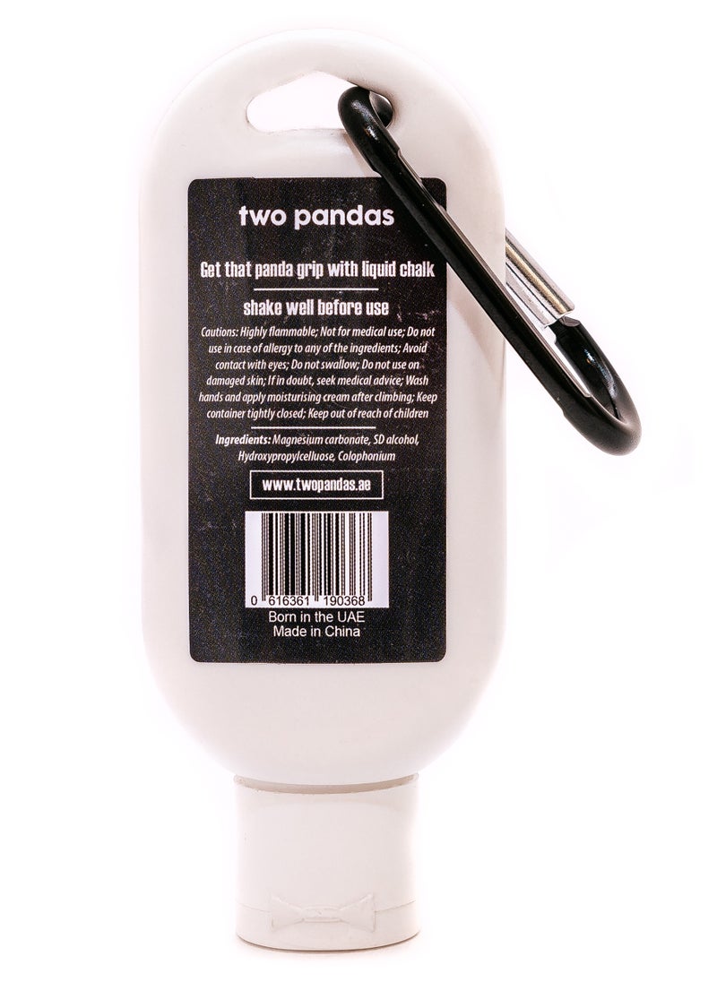 two pandas Two Pandas Liquid Chalk (White, Unscented) – Quick-Drying Grip Enhancer for Rock Climbing, Calisthenics, Weightlifting, CrossFit, Gymnastics & Bouldering – No Mess, Strong Grip Formula  - Image 2