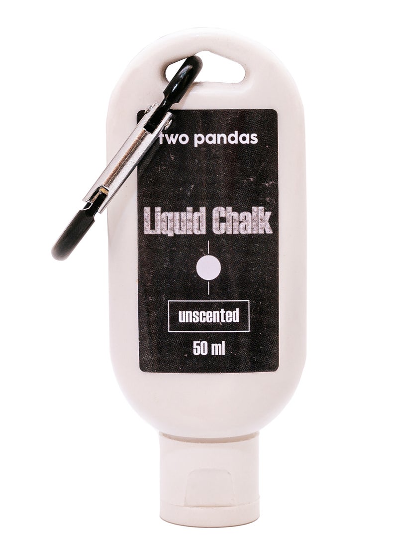 two pandas Two Pandas Liquid Chalk (White, Unscented) – Quick-Drying Grip Enhancer for Rock Climbing, Calisthenics, Weightlifting, CrossFit, Gymnastics & Bouldering – No Mess, Strong Grip Formula  - Image 1