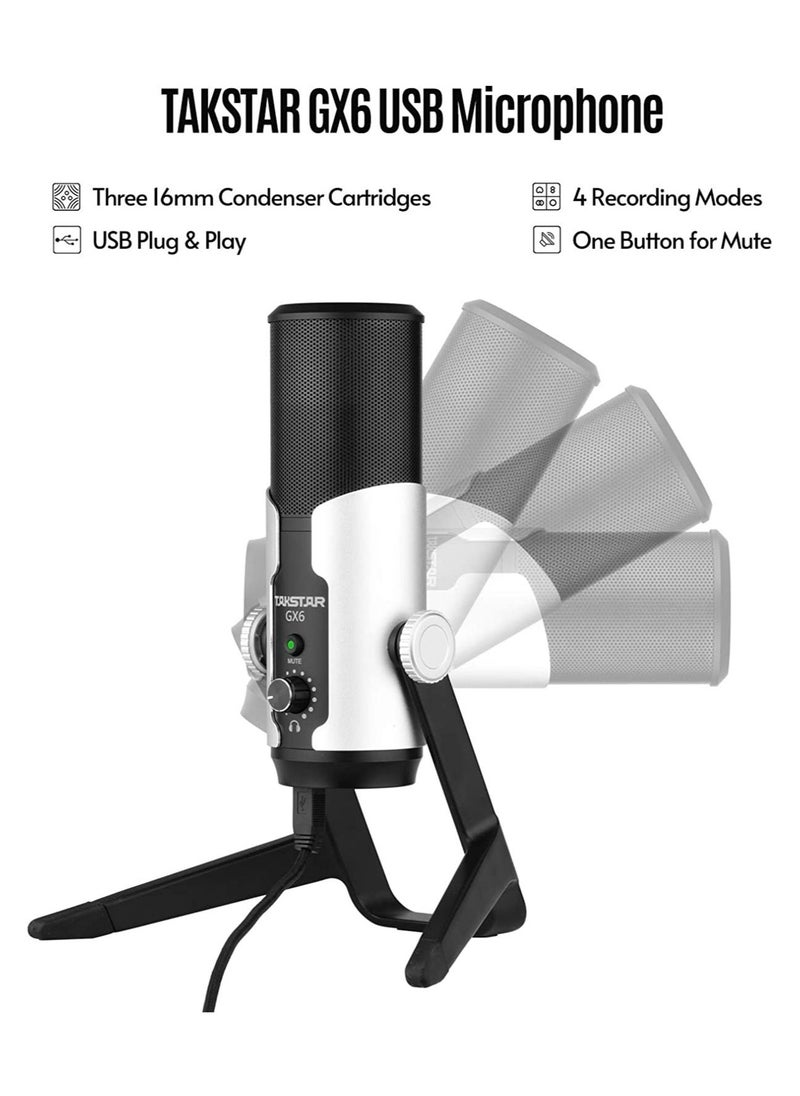 TONOR USB Desktop Stereo Digital Condenser Mic with Shock Mount  - Image 2