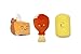 Pearhead Pet Thanksgiving Dinner Dog Toys Slice of Pumpkin Pie Turkey Leg and Corn Cob Plush with Squeakers Set of 3 - Image 3