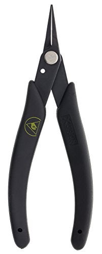Xuron - 450SAS Tweezer Nose Pliers - Serrated, ESD Safe Grips - Image 2