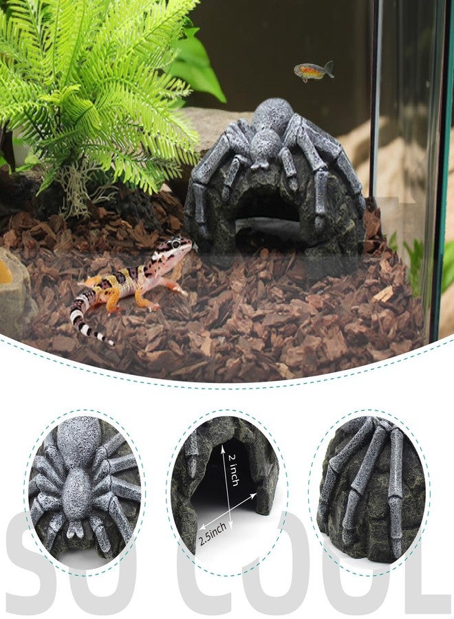 relaqcc Reptile Rock Cave Hideouts Terrarium Habitat Decor Gecko Tank Accessories for Fish, Reptiles, Amphibians,Frogs, Snakes,Lizards,Shrimps, Spiders and Small Animals Crab - Image 5