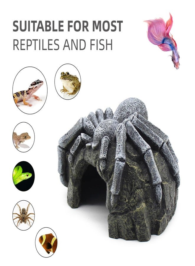 relaqcc Reptile Rock Cave Hideouts Terrarium Habitat Decor Gecko Tank Accessories for Fish, Reptiles, Amphibians,Frogs, Snakes,Lizards,Shrimps, Spiders and Small Animals Crab - Image 4