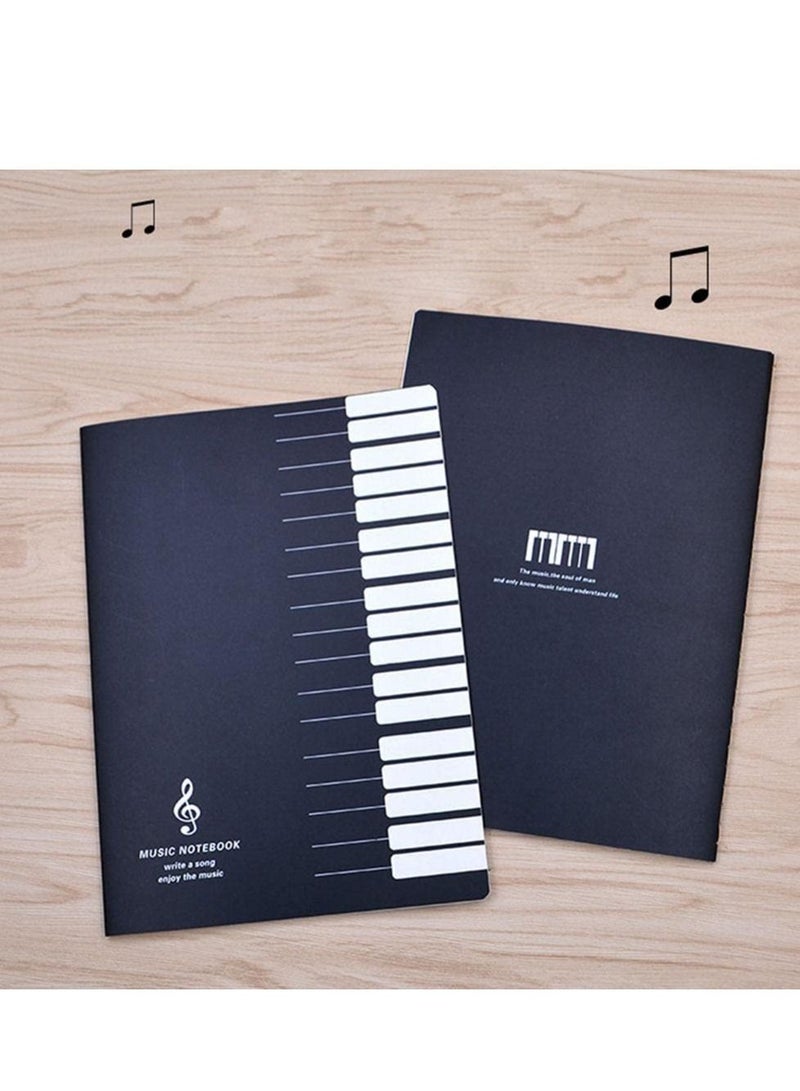 Music Practice Notebook Composition Manuscript Staff Book Piano Violin Universal Five-line Paper Note Accessories, 4 Pack - Image 4
