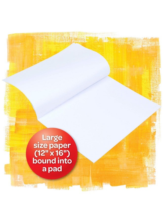 Crayola Giant Marker and Watercolor Pad, Kids Art Supplies, Gift , White includes 1 Pad (25 sheets) - Image 5