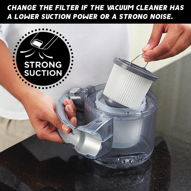 KEEPOW PVF110 Replacement Vacuum Filter for Black and Decker Handheld Pivot Vacuum BDH2000PL BDH2020FLFH PHV1410 PHV1810 PHV1210 BDH2020FL, Washable Hand Vac Filters, 4 Pack - Image 3