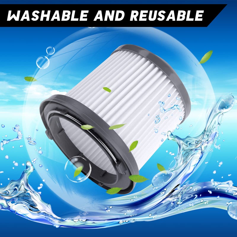 KEEPOW PVF110 Replacement Vacuum Filter for Black and Decker Handheld Pivot Vacuum BDH2000PL BDH2020FLFH PHV1410 PHV1810 PHV1210 BDH2020FL, Washable Hand Vac Filters, 4 Pack - Image 4