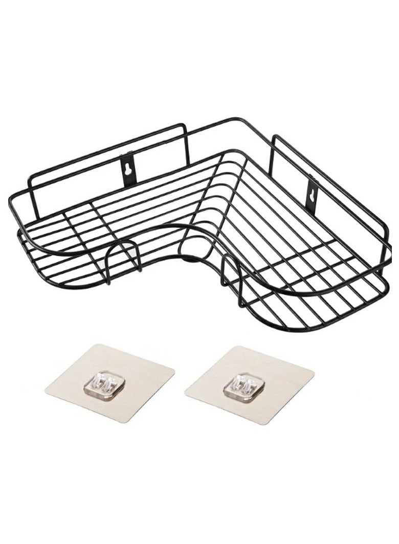 Corner metal corner - multi-use Black plated metal material Adhesive installation without drilling L 
