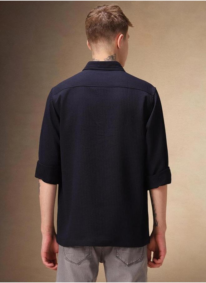Dennis Lingo Button Down Collar Plain Relaxed Fit Casual Shirt by Styli  - Image 3