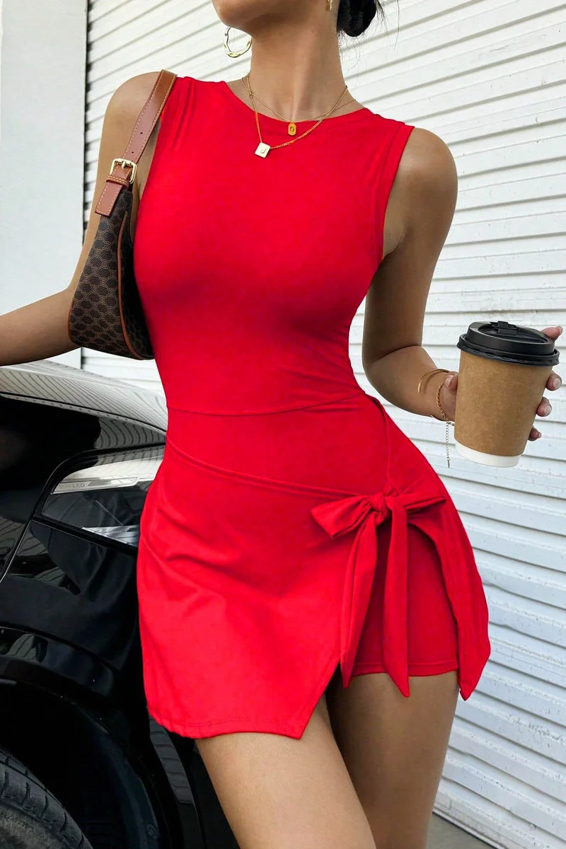 SVL SVL Play & Party Dress with Inner Shorts Flame Red