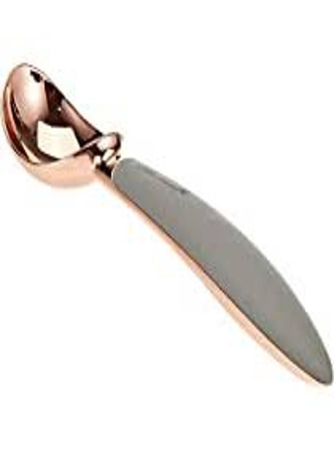 Polished Stainless Steel Ice Cream Scoop with Silicone Handle - Ideal for Ice Cream, Mashed Potatoes, and Watermelon - KataKeet Store