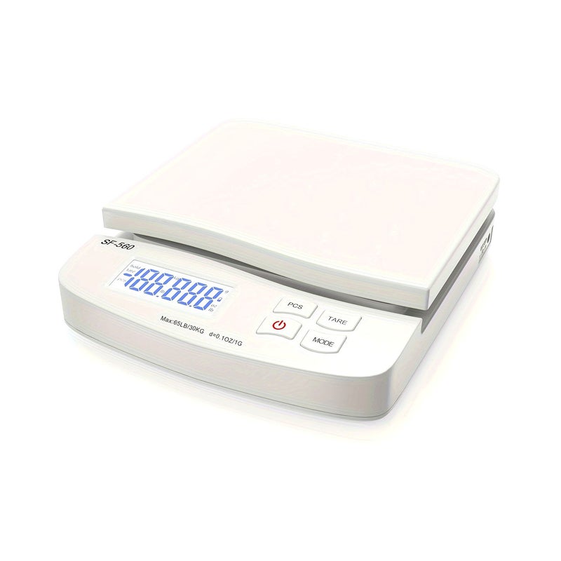ميزان مطبخ رقمي أبيض 30 كجم 66 رطلاً SF-560 مع خاصية العد - Image 1