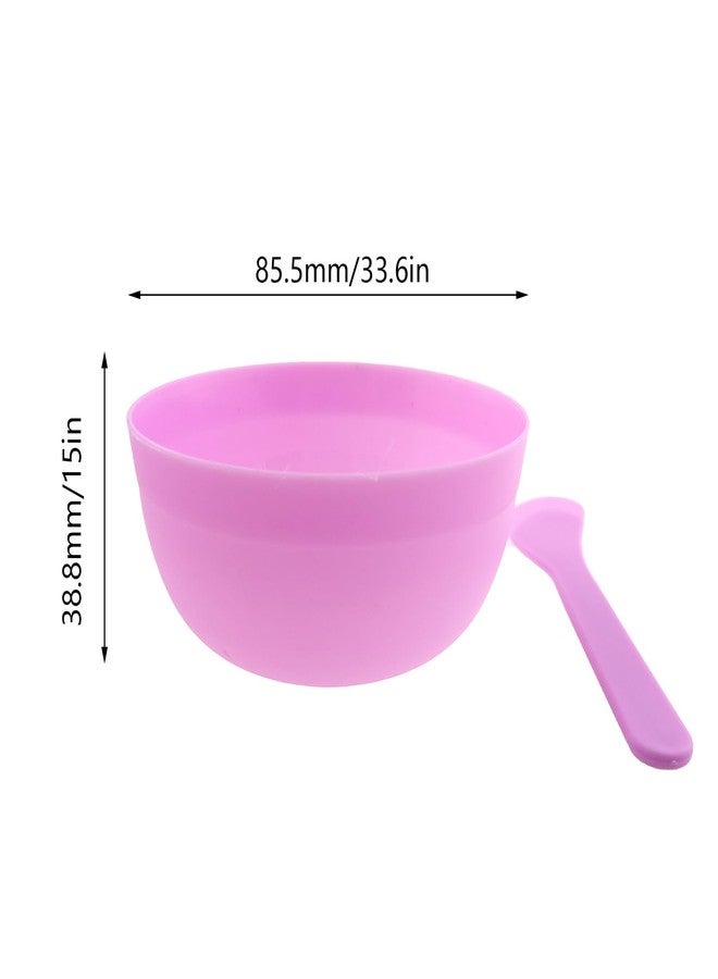 CXMTECH 5PCS Slime Making Tools Purple PP Plastic Bowl With Glue Mixing Spoon DIY Beauty Makeup Mask Slime Bowl For Crafts - Image 2
