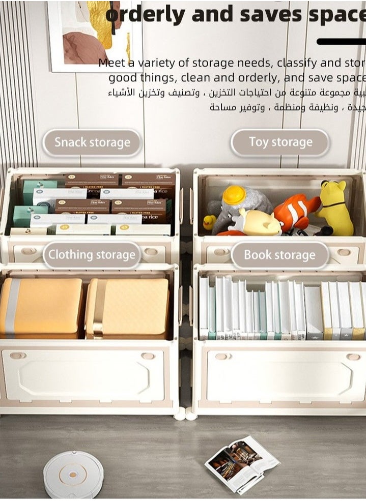 MIXDE Baby Toy Storage Box With Wheels and Removable Lid and Handle, Children's Toys and Cloth Storage Bin, Organizer, Basket, Trunk for Kids Boys and Girls, Toddlers and Baby Nursery Room, Enough Capacity.  - Image 3