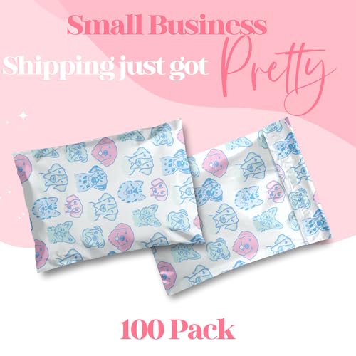Pretty Package Store 10x13 Designer Poly Mailer 100 Pack Heavy Duty Waterproof Self Seal Shipping Bags for Small Business Large Mailing Envelopes Bulk Tear Resistant Packaging Pretty Pups Puppy Dogs - Image 2