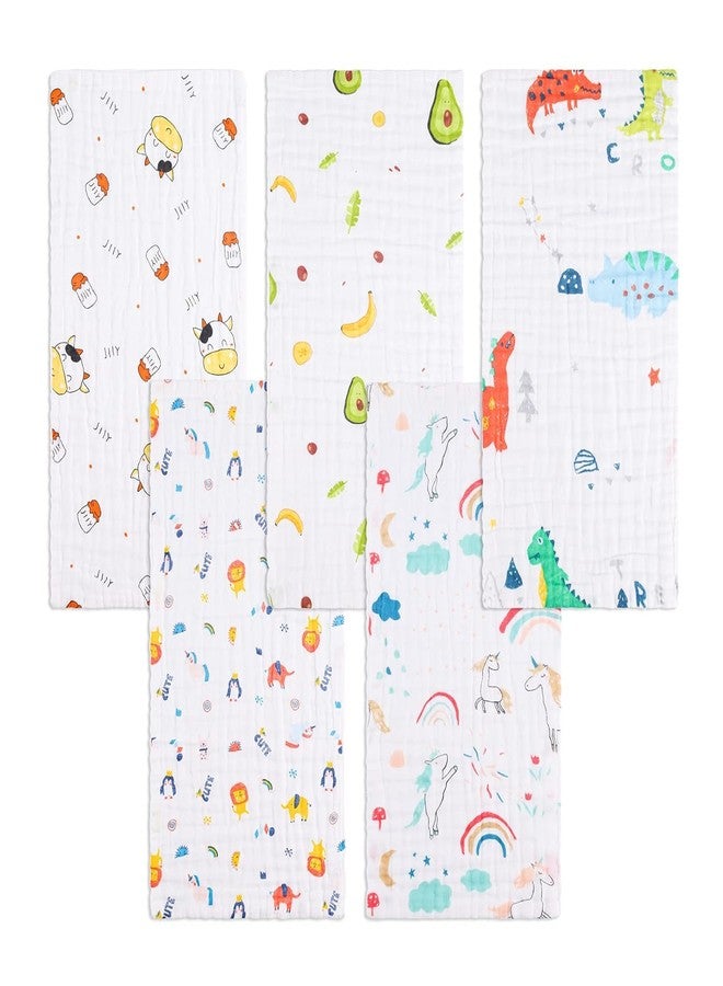 ZAPLES Muslin Cotton Burping Towels, Burp Cloth for Newborn Baby Extra Soft Large Hankies Reusable Napkins for Infants Toddlers (4) - Image 3