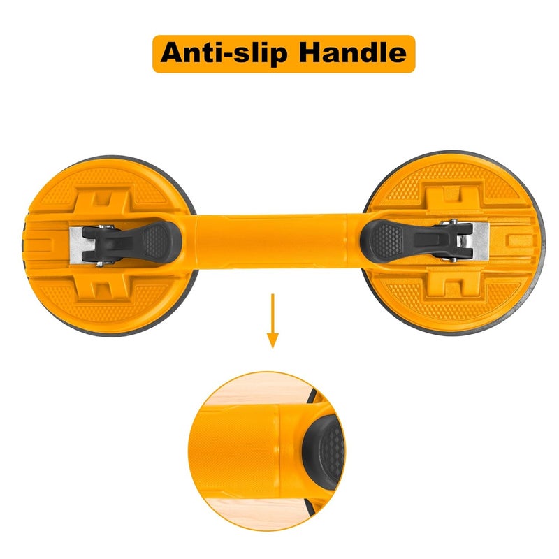 Ingco 2 PCS Pack Suction Cup Glass Glass Lifter Two Head Sucker - Image 4