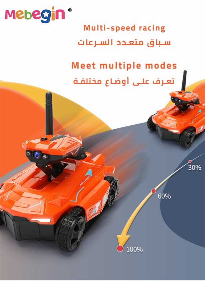 Remote Control Car Toy with 720p HD Adjustable Camera and Light, 2.4Ghz Radio Control Drift Race Car, RC Stunt Car with Multiple Speed Thresholds, Suitable for Various Roads, Ideal Gift for Kids, 9.5*13*11cm