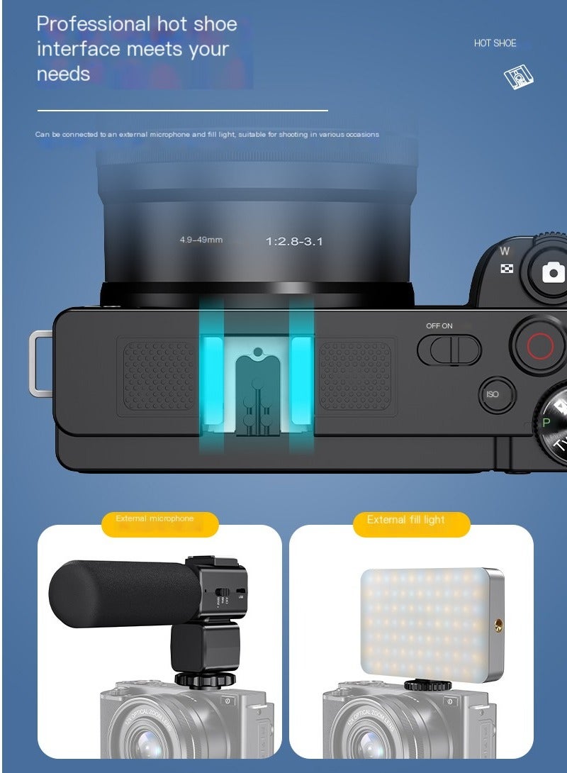 3.0-inch 12X optical zoom 4K digital camera 64MP Vlogging Camera - Image 5