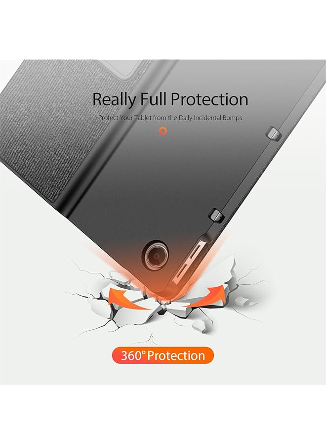 erorex Case Compatible With Lenovo Tab Plus 11.5-Inch 2024 Tb351Fu Anti Drop And Scratch Esistant Tri-Folding Protective Shell With Auto Sleep Wake For Lenovo Tab Plus 11.5 Inch Black  - Image 4