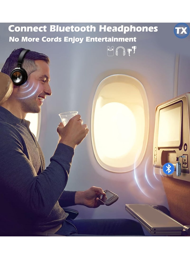 Zyler Bluetooth 5.4 (Latest Version) Compact Wireless Transmitter/Receiver 2in1, Wireless 3.5mm Aux, Dual Devices Simultaneously, Including In-flight adapter. Use on Airplanes,TV, Car, Home Stereo. - Image 3