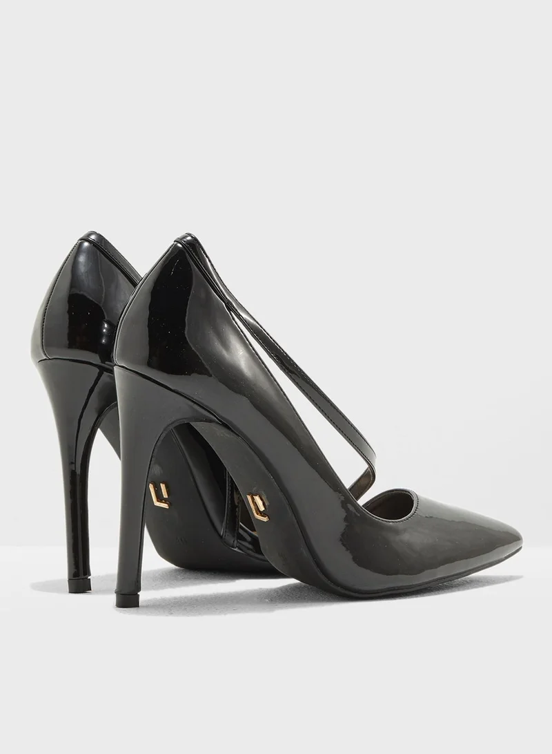 LOST INK D'Orsay Curve Strap Court