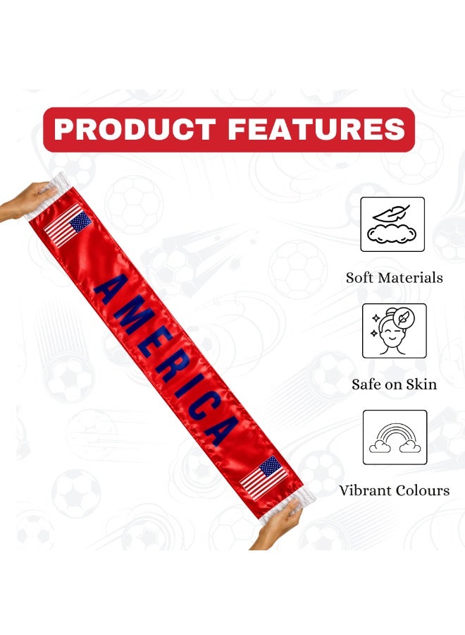 PRINTSHOP4ME Football Team Scarf | Unisex Sports Wear | Soccer Match Outfit - Image 5