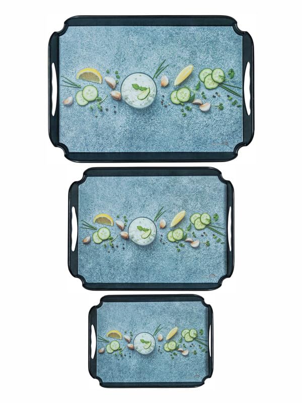Servewell Melamine 3pcs Tray Set SER-ELEG-TS3P-KEER - Image 2