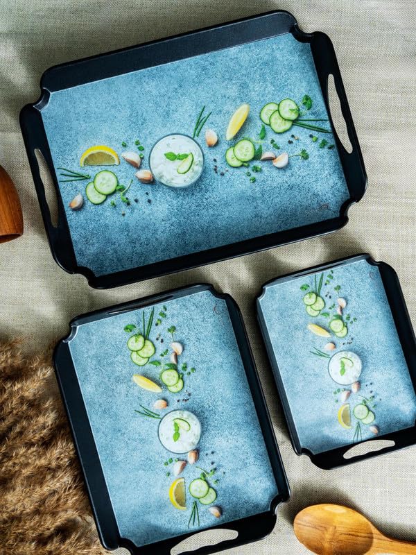 Servewell Melamine 3pcs Tray Set SER-ELEG-TS3P-KEER - Image 1