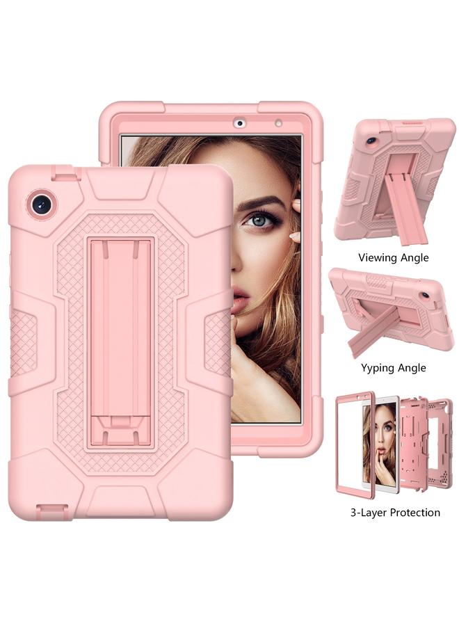 زبون جراب لهاتف Huawei MatePad T8 بلون متباين Robot B3 جراب هجين من السيليكون للكمبيوتر اللوحي مع حامل - Image 4