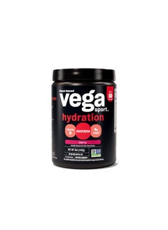 Vega Sport Hydration Electrolyte Powder Berry (50 Servings) Post Workout Recovery Drink For Women And Men Vitamin C Vegan Keto Sugar Free Dairy Free Gluten Free Non Gmo 5Oz