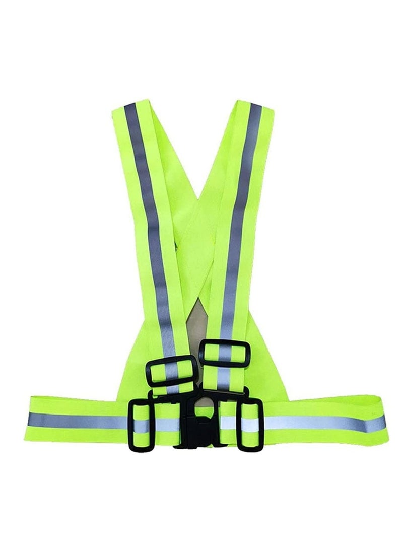 Cool Baby Style Reflective Vest Running Gear Adjustable Safety Vest Outdoor Reflective Belt High Visibility for Night Running Jogging Walking Cycling Motorcycle  - Image 1