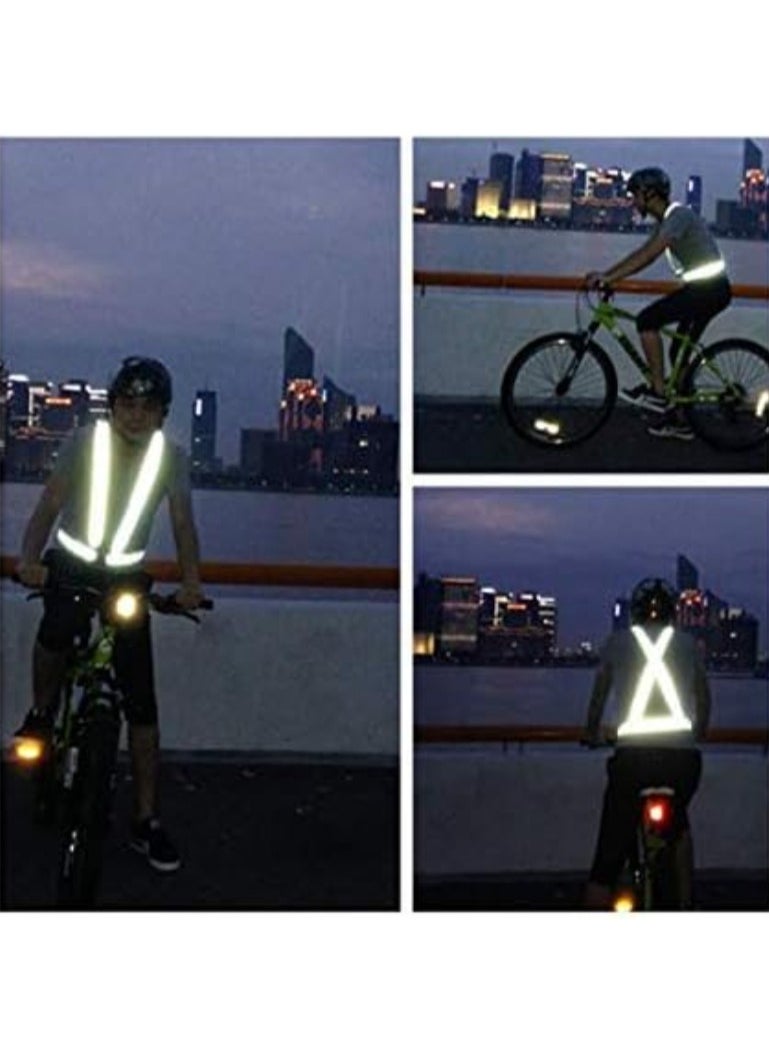 Cool Baby Style Reflective Vest Running Gear Adjustable Safety Vest Outdoor Reflective Belt High Visibility for Night Running Jogging Walking Cycling Motorcycle  - Image 5